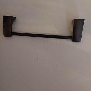 12 inch brushed bronze single towel bar (7)